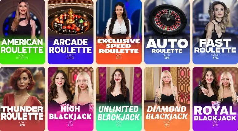 residence casino live games